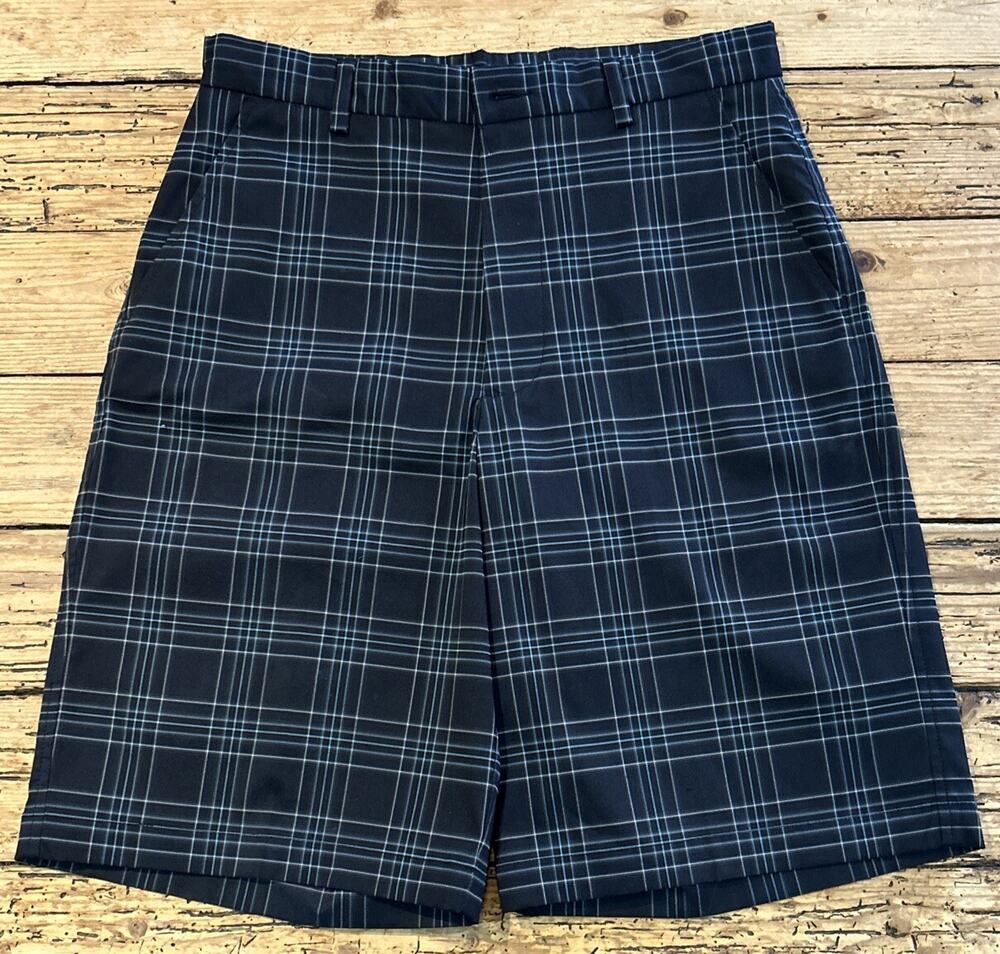 Tommy Armour Men’s Black Plaid Golf Shorts Size 30 NWOT